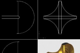 AutoCAD曲面实体造型实例（图文教程）