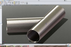 SolidWorks软件设计培训课程之钣金工具画圆管并将其展开