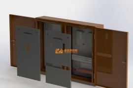 380V壁挂式双开门配电箱