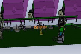 注塑包装检测自动流水线