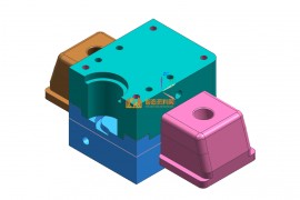 塑胶模具分模图纸0044