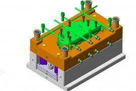 塑胶模具设计结构图纸0119