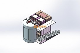 移动厕所总装配体
