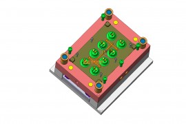 塑胶模具设计结构图纸0132