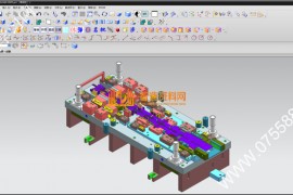五金汽车模具结构图纸0005