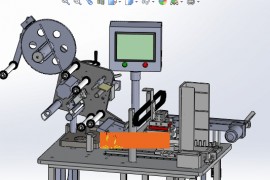 三代手机电池贴标机（全自动四面贴标机）