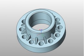 中望3D创建法兰盘零件模型（图文教程）