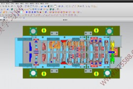五金汽车模具结构图纸0051