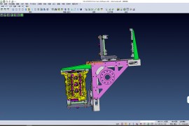 发动机气缸盖机器人抓手夹具01