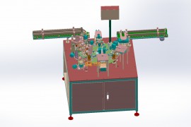 圆柱锂电池集流片自动焊接机*