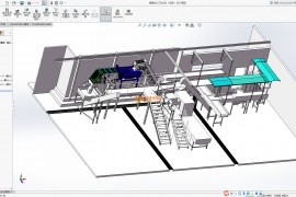 番薯加工流水线3D数模图纸