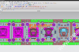 五金汽车模具结构图纸0009