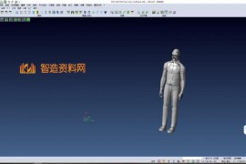 操作员站立人体模型
