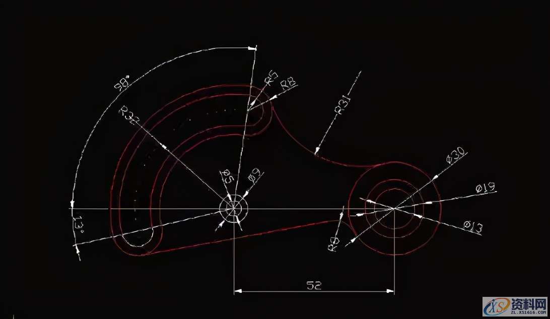 24张CAD练习图纸，数控新手到老司机的进阶之路,24张CAD练习图纸，数控新手到老司机的进阶之路,模具设计,电商,培训学校,数控,非标,第20张