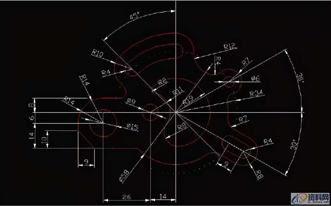 24张CAD练习图纸，数控新手到老司机的进阶之路,24张CAD练习图纸，数控新手到老司机的进阶之路,模具设计,电商,培训学校,数控,非标,第18张