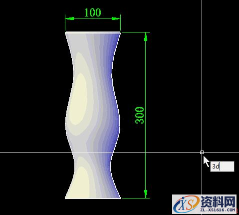 AutoCAD2018旋转命令画简易花瓶(图文教程),AutoCAD2018旋转命令画简易花瓶,空格,矩形,圆角,偏移,择要,第11张