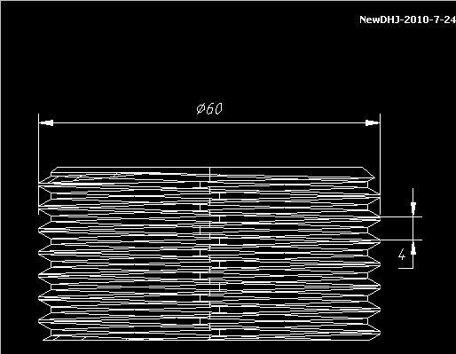 AutoCAD三维建模教程：三通管的制作过程（图文教程）,AutoCAD三维建模教程：三通管的制作过程_中国教程网,圆角,差集,一圆,阵列,螺纹,第8张