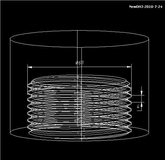 AutoCAD三维建模教程：三通管的制作过程（图文教程）,AutoCAD三维建模教程：三通管的制作过程_中国教程网,圆角,差集,一圆,阵列,螺纹,第9张