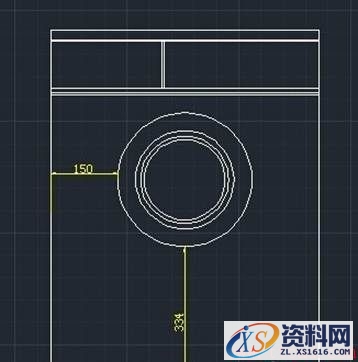 中望CAD绘制洗衣机简图（图文教程）,怎么用CAD绘制洗衣机的实例教程,绘制,教程,第5张