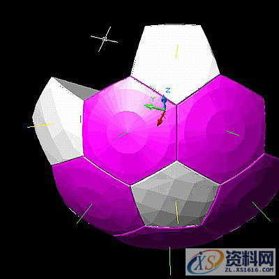 CAD教学：绘制立体足球,如何用CAD绘制立体足球,绘制,立体,CAD,第12张