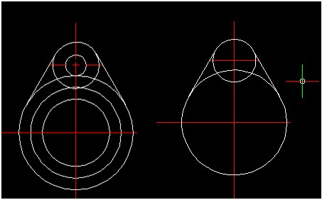 浩辰CAD2011机械_（37）俯视图绘制技巧（图文教程）,浩辰CAD机械,俯视图,如图,绘制,我们,第4张