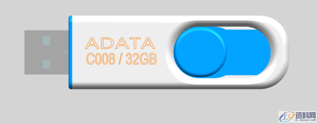 UG NX教程：绘制一款威刚U盘,拉伸,绘制,盘,草图,培训,第22张