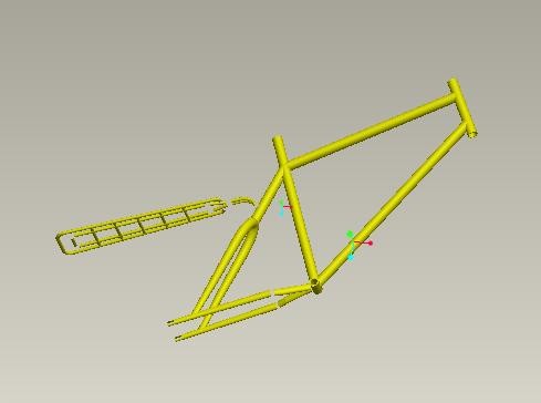 用Pro/E软件设计自行车整个结构流程,Pro/E软件设计自行车,单击,造型,选择,装配,第18张