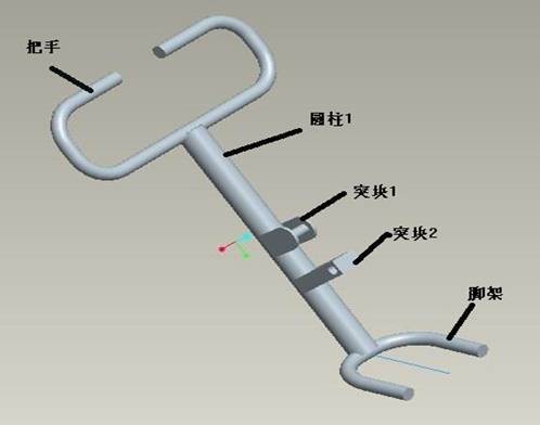 Pro/E软件设计健骑机的结构分析与建模过程详解,基于Pro/E的健骑机设计,装配,模型,第5张