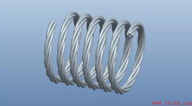 用ProE软件画螺旋形的电缆线的操作方法,ProE螺旋形的电缆线的画法,软件,第1张