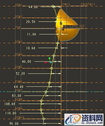 塑料模特Proe建模教程及三维文件下载（图文教程）,塑料模特Proe建模教程及三维文件下载,曲线,下图,平面,绘制,第10张