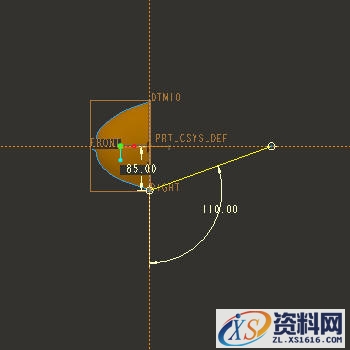 塑料模特Proe建模教程及三维文件下载（图文教程）,塑料模特Proe建模教程及三维文件下载,曲线,下图,平面,绘制,第6张