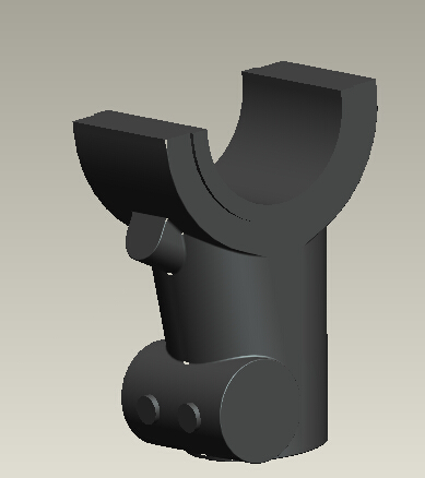 用Pro/E软件设计一种叉座零件的钻孔夹具(图文教程),用Pro/E软件设计一种叉座零件的钻孔夹具,三维,装配,建模,零件,第3张