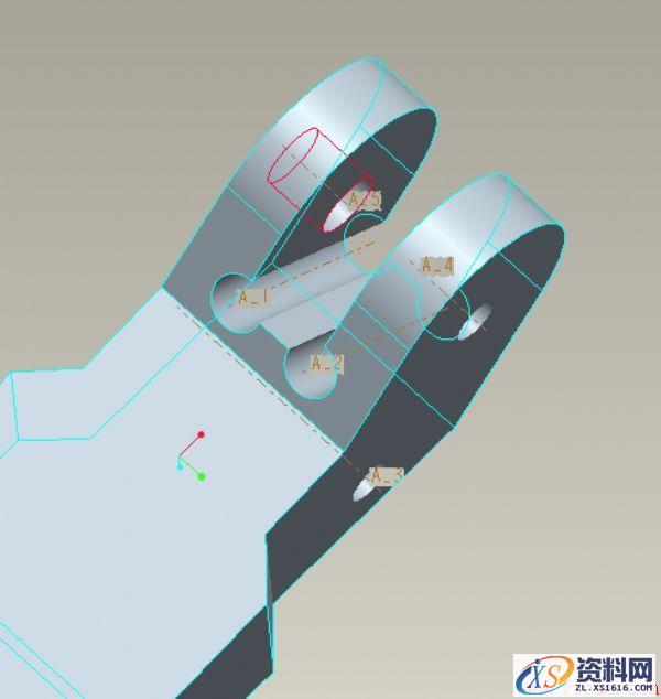 一种支座零件的Pro/E零件建模教程(图文教程),一种支座零件的Pro/E零件建模教程,零件,命令,拉伸,直径,创建,第15张