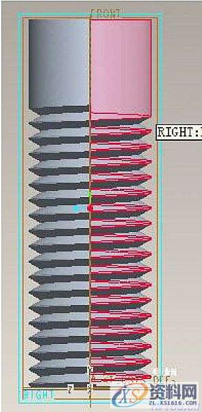 在Pro/E中利用扫描混合给螺纹收尾的操作方法,image,如图,螺纹,mso,设计培训,font,第6张