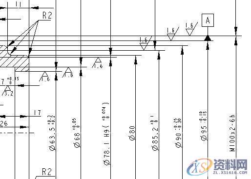 ProE工程图教程-导向套工程图创建案例,标注,公差,选项,对话框,视图,第29张