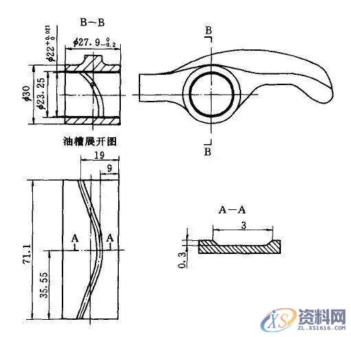 汽车发动机气门摇臂夹具前 言一、气门摇臂油槽车削靠模夹具设计二、气门摇臂端面车削离心夹具二、汽车发动机摇臂体数控加工夹具设计结 语,第1张