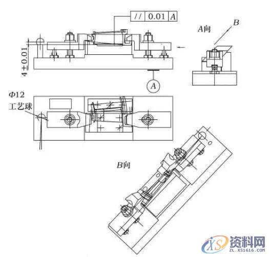 磨床上加工叶片都有哪些定位加工方法？一、问题分析与解决方案确定二、改进后的工装夹具的特点三、叶片加工其他定位夹紧方式夹具应用四、结语,定位,工件,加工,第7张