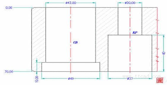 模具制图的标注经验（图文教程）,模具制图的标注经验,标注,螺丝,主视图,第5张