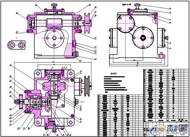 典型机械零部件制图实例-蜗轮蜗杆减速器,典型零部件机械制图实例-蜗轮蜗杆减速器,制图,实例,第2张