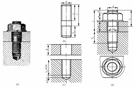 机械制图教程-(6.2)螺纹连接件（图文教程）,机械制图教程-(6.2)螺纹连接件,教程,螺纹,制图,第4张