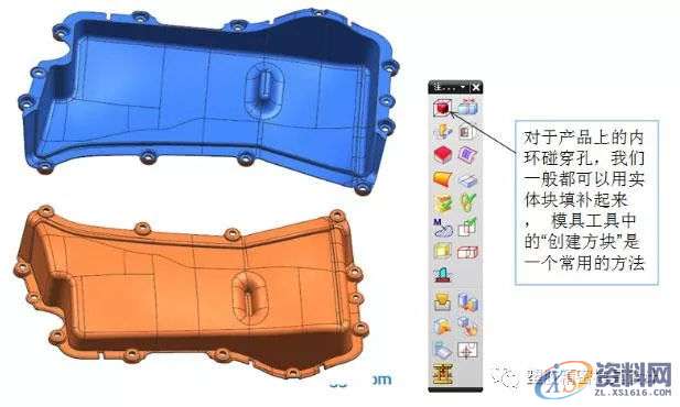 UG塑胶模具设计快速分模补孔技巧分享,模具设计,塑胶,技巧,第1张