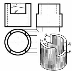 机械制图教程-(3.1)平面与立体相交（图文教程）,机械制图教程-(3.1)平面与立体相交,教程,制图,相交,立体,平面,第11张