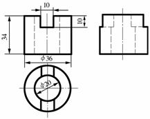机械制图教程-(2.5)几何体的投影（图文教程）,机械制图教程-(2.5)几何体的投影,教程,制图,投影,第37张