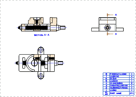 UG模具设计－UG的虎钳装配、爆炸图与工程图生成,模具设计,装配,生成,第84张