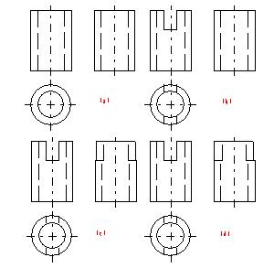 机械制图（四）立体的三视图（图文教程）,机械制图（四）立体的三视图,投影,圆柱,轴线,圆锥,平面,第8张