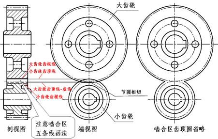 机械制图－齿轮（图文教程）,机械制图－齿轮,齿轮,齿根,如图,第9张