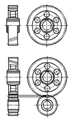 八、标准件和常用件|AutoCAD机械制图教程（图文教程）,八、标准件和常用件|AutoCAD机械制图教程,螺纹,画法,齿轮,实线,尺寸,第21张