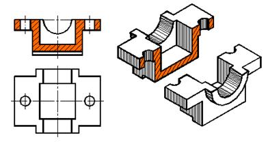 七、机件表达方法|AutoCAD机械制图教程（图文教程）,七、机件表达方法|AutoCAD机械制图教程,剖视图,视图,画法,机件,第9张