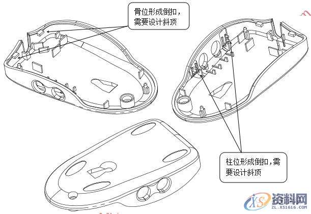 塑胶模具设计－鼠标底壳注塑模设计要点,底壳,模具设计,要点,塑胶,第1张