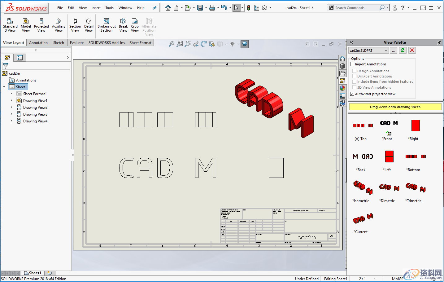SolidWorks在工程图上如何添加实体曲面,曲面,实体,设计培训,培训,第2张
